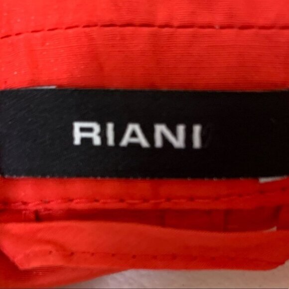 RIANI RED CHIFFON BLAZER SINGLE BREAST JACKET MADE IN POLAND SIZE 12 - Picture 9 of 10